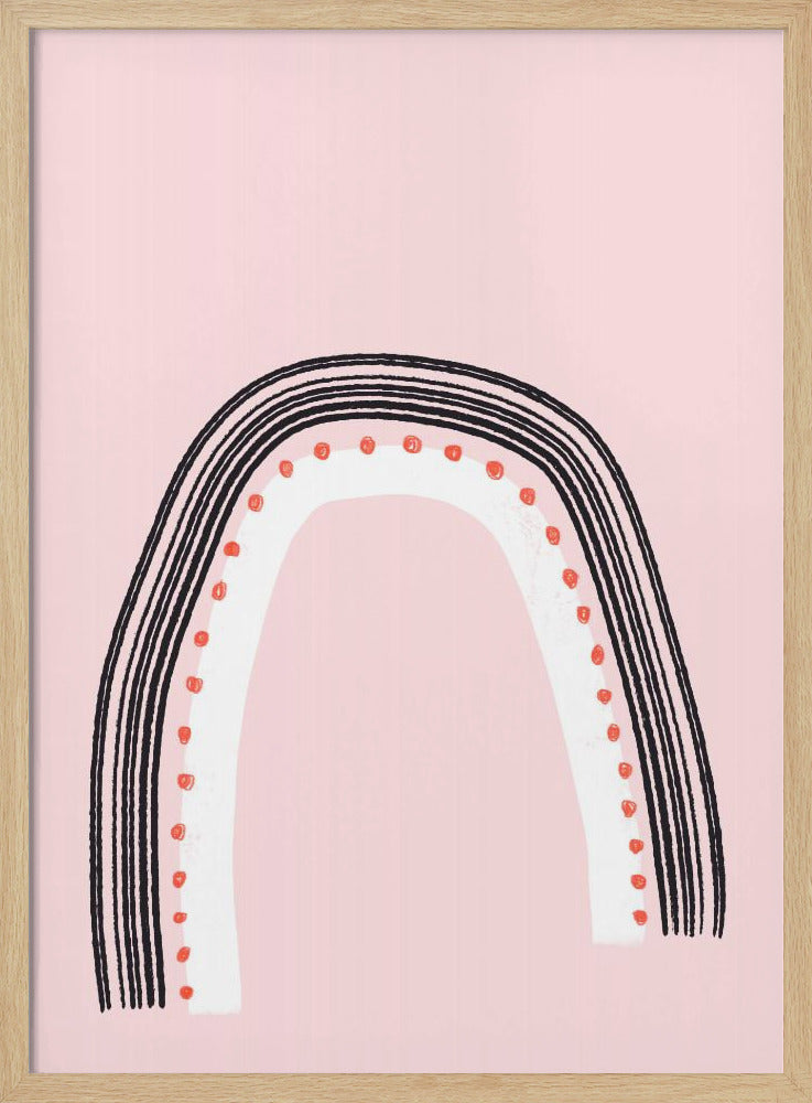 Bogen mit schwarzen Linien | Poster
