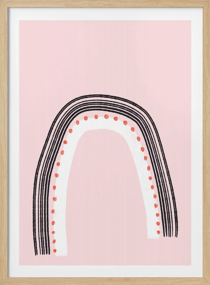 Bogen mit schwarzen Linien | Poster