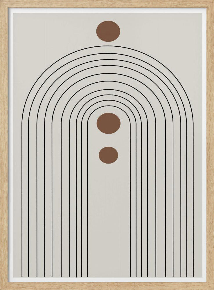 Retro Regenbogen Echos | Poster