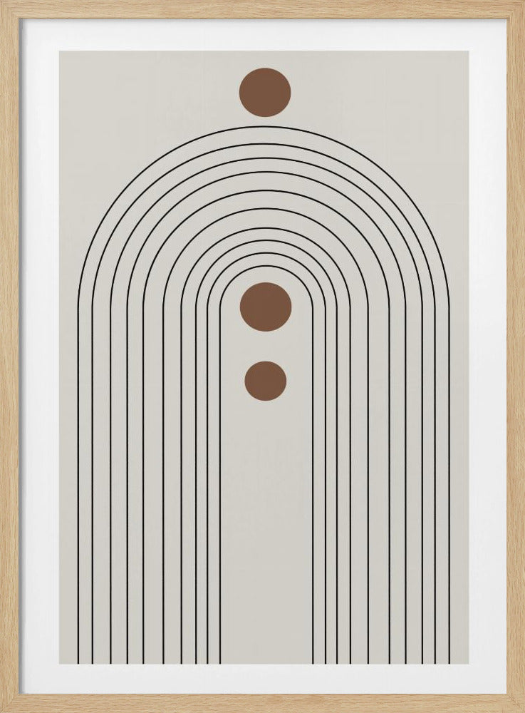 Retro Regenbogen Echos | Poster