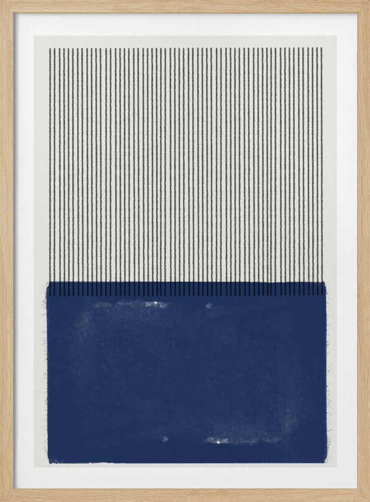 Blaue Linie Harmonie | Poster