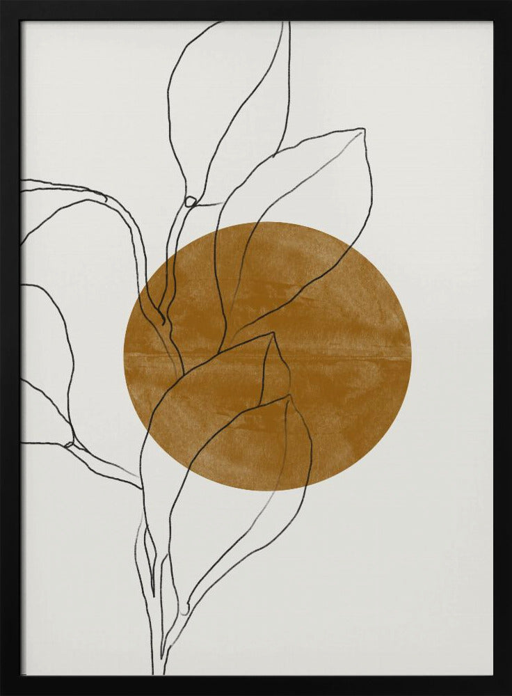 Linie Blatt Harmonie | Poster