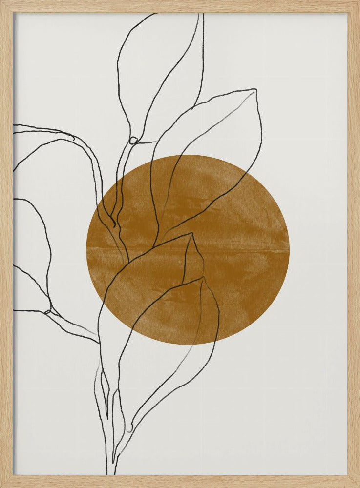 Linie Blatt Harmonie | Poster