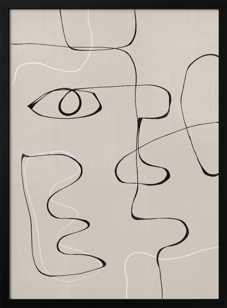 Abstrakte Gesichtslandschaft | Poster