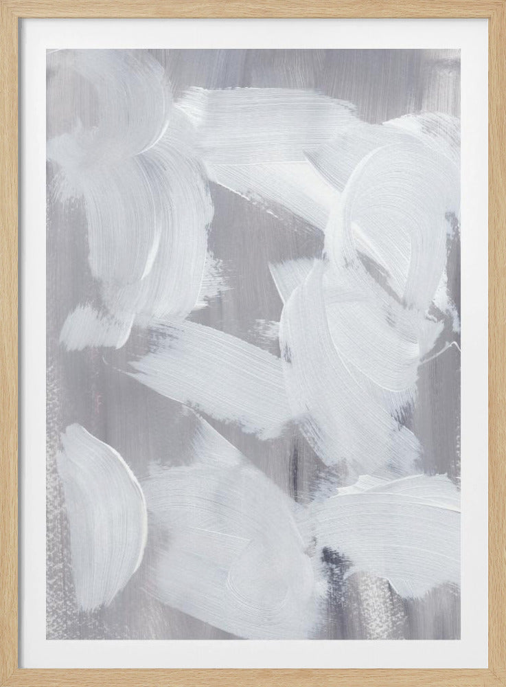 Grau berührt Weiß | Poster