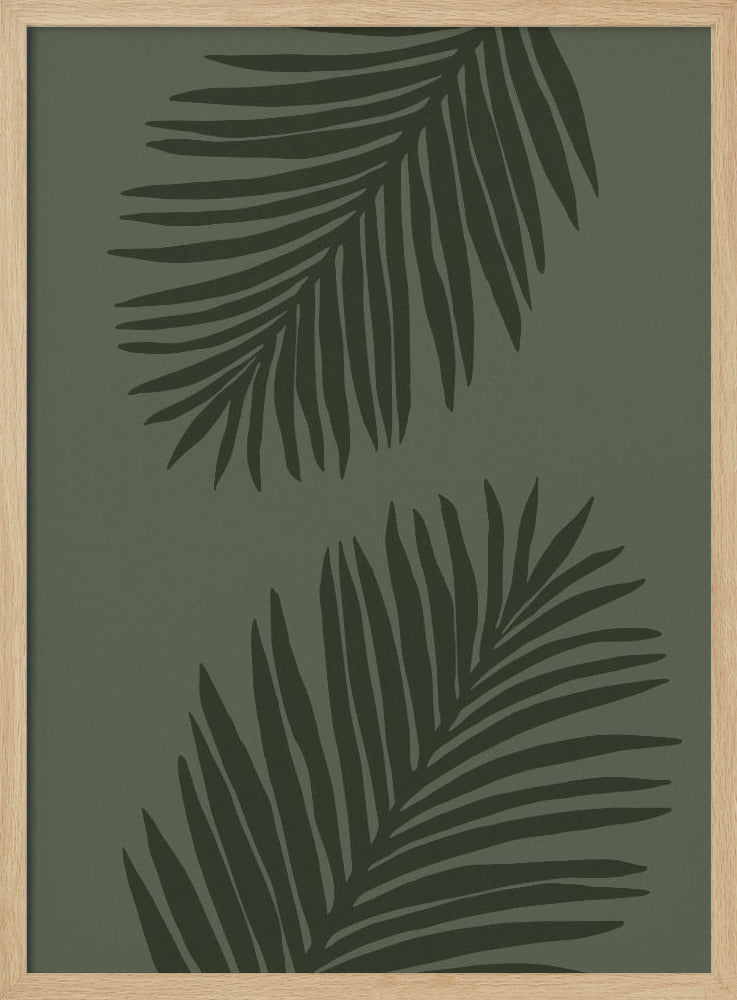 PALMBLATT 05 GANZ GRÜN | Poster
