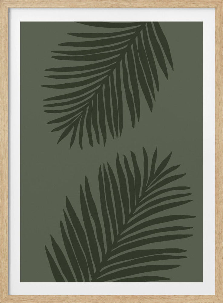 PALMBLATT 05 GANZ GRÜN | Poster