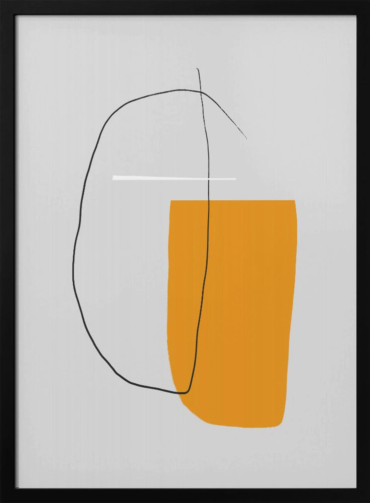 Overlapping Lines On A Gray Background | Poster