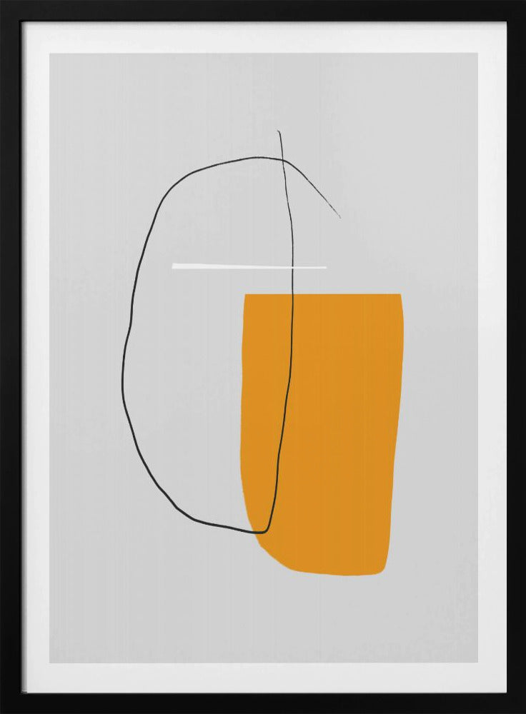 Overlapping Lines On A Gray Background | Poster