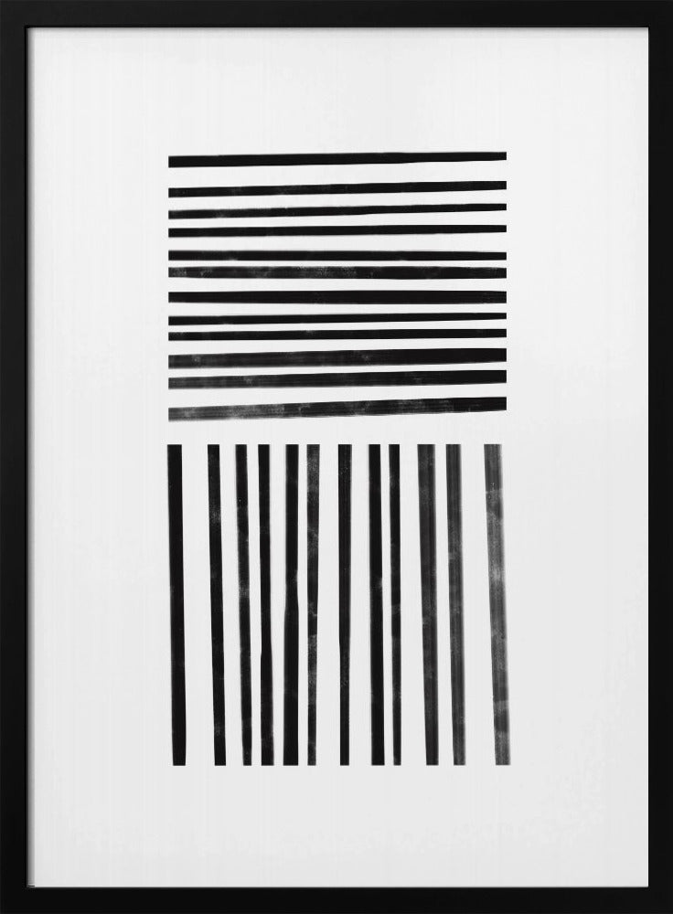 Parallele schwarze Linien | Poster