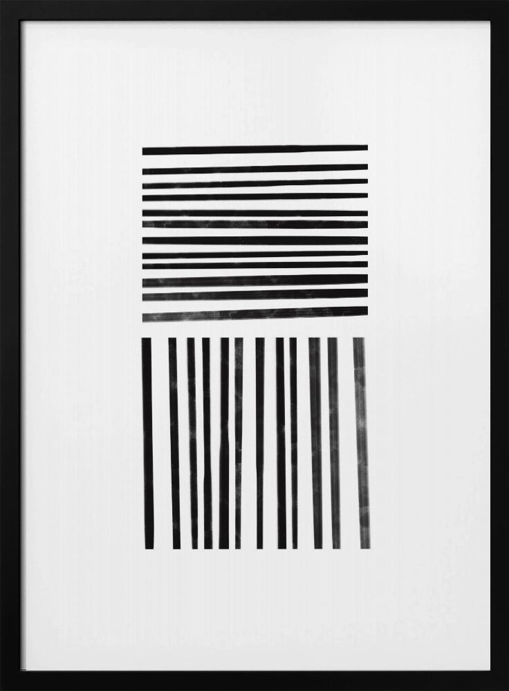 Parallele schwarze Linien | Poster