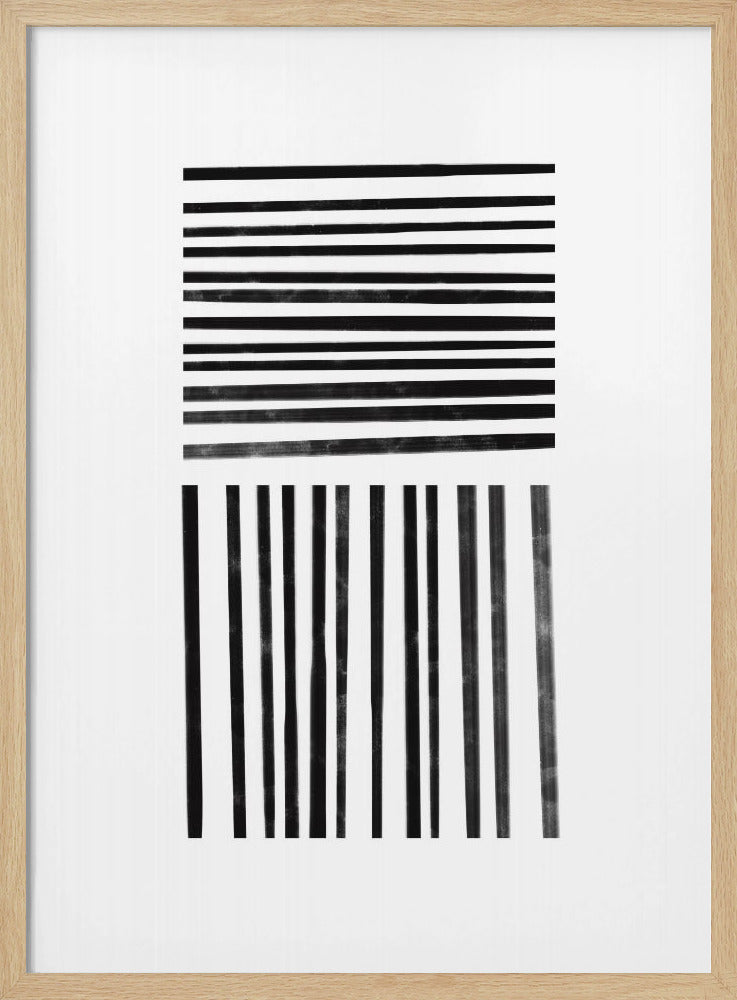 Parallele schwarze Linien | Poster