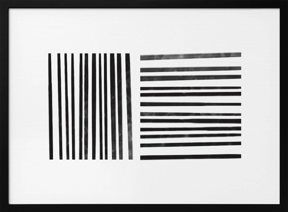 Parallele schwarze Linien | Poster