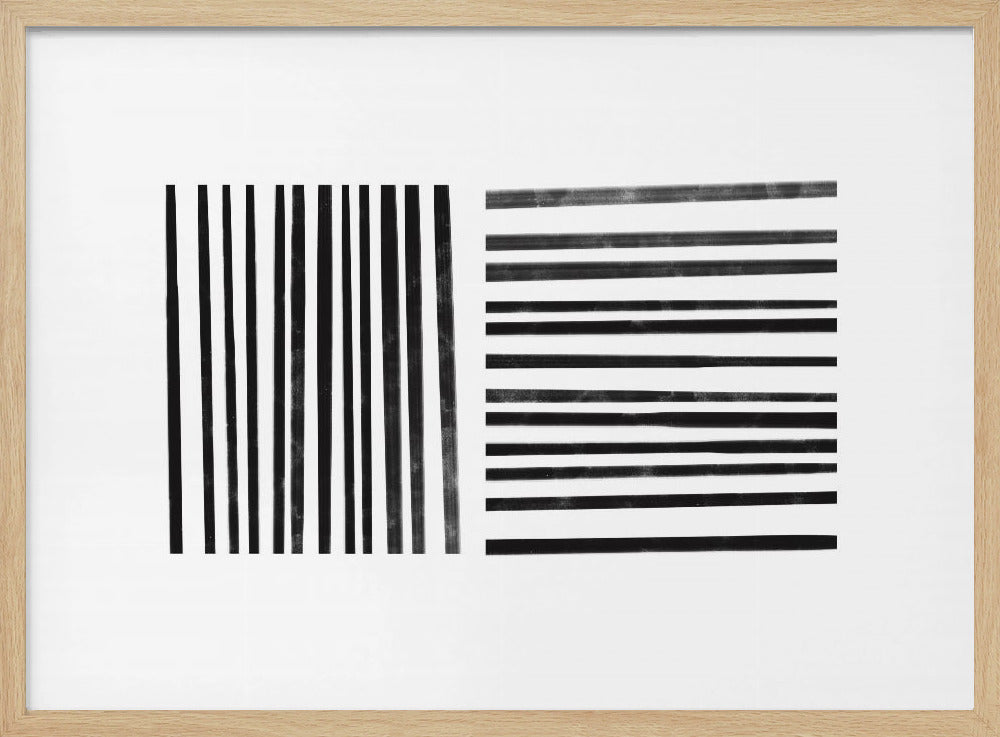 Parallele schwarze Linien | Poster