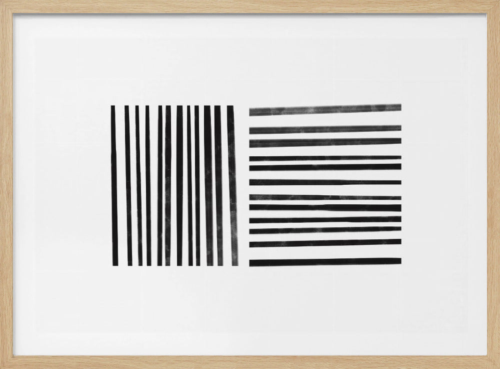 Parallele schwarze Linien | Poster
