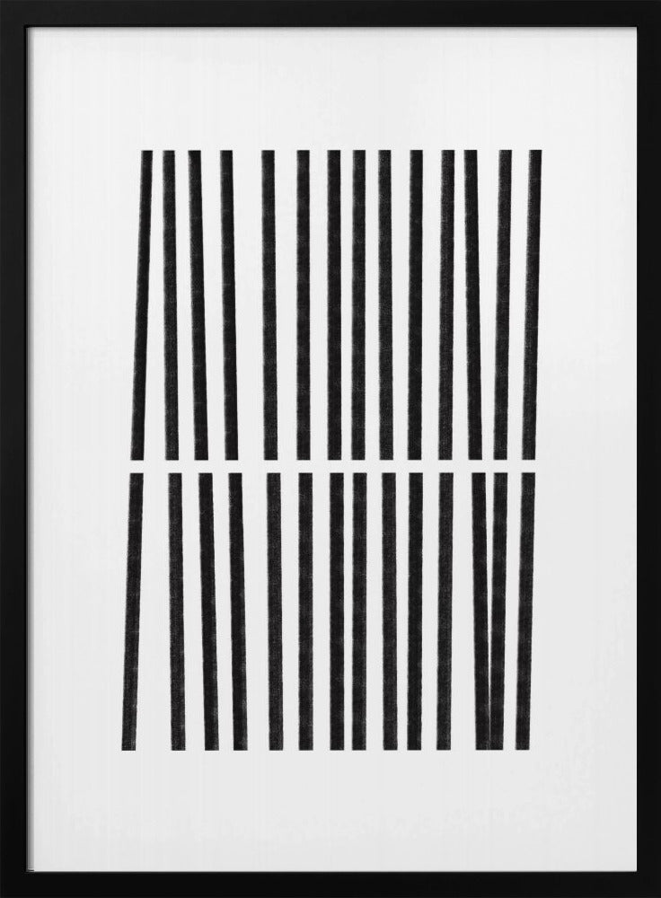 Parallele schwarze Linien | Poster