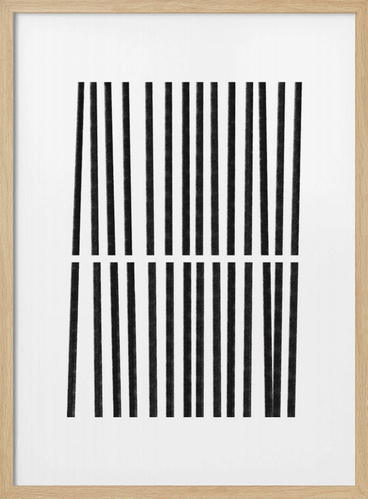 Parallele schwarze Linien | Poster