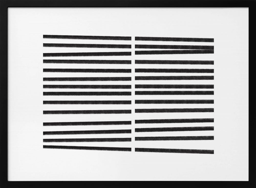 Parallele schwarze Linien | Poster