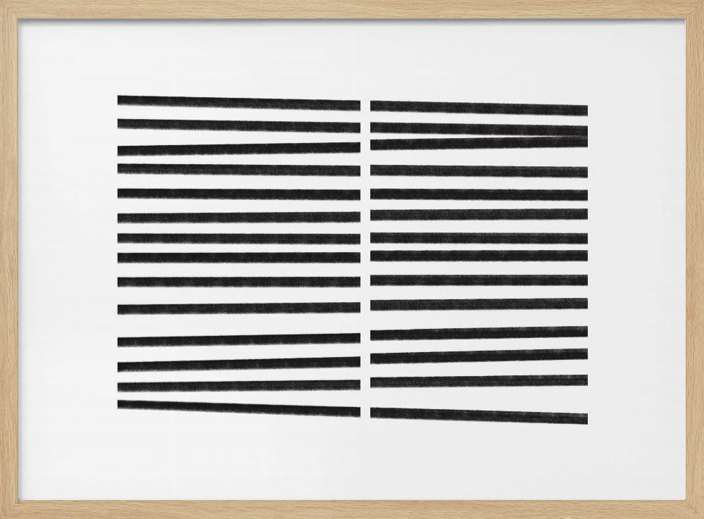 Parallele schwarze Linien | Poster