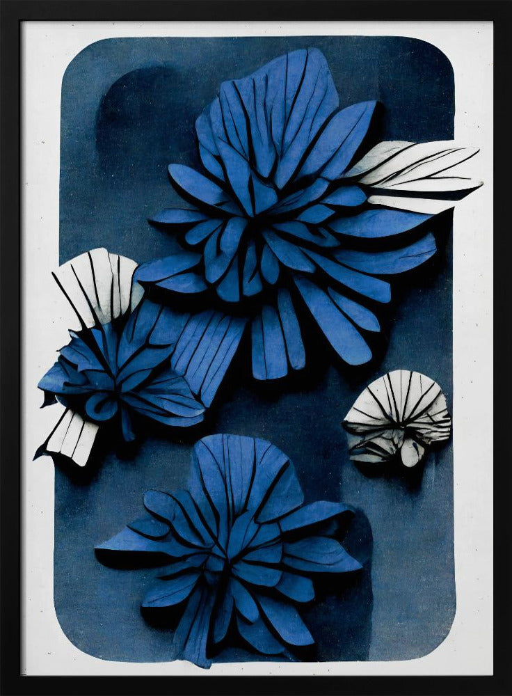 Blaue Blütentiefe | Poster