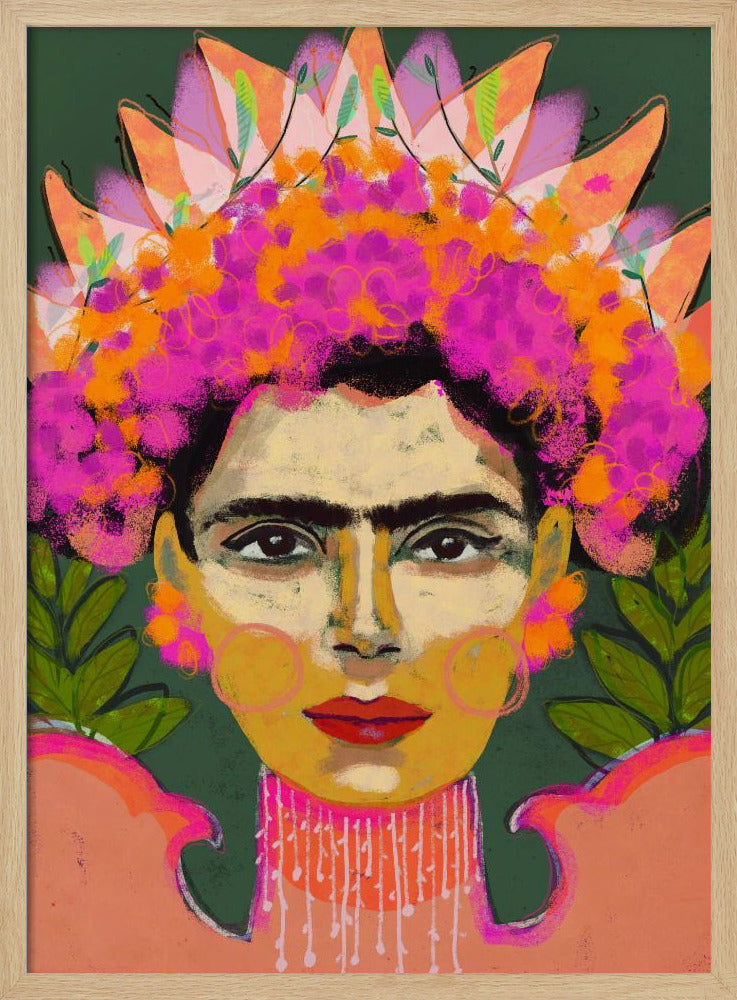 Lebendige Blumenkrone | Poster