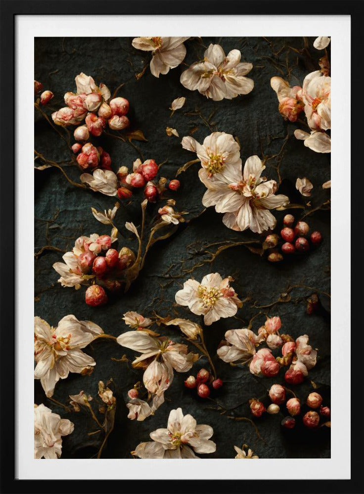 Blütenblätter und Beeren | Poster
