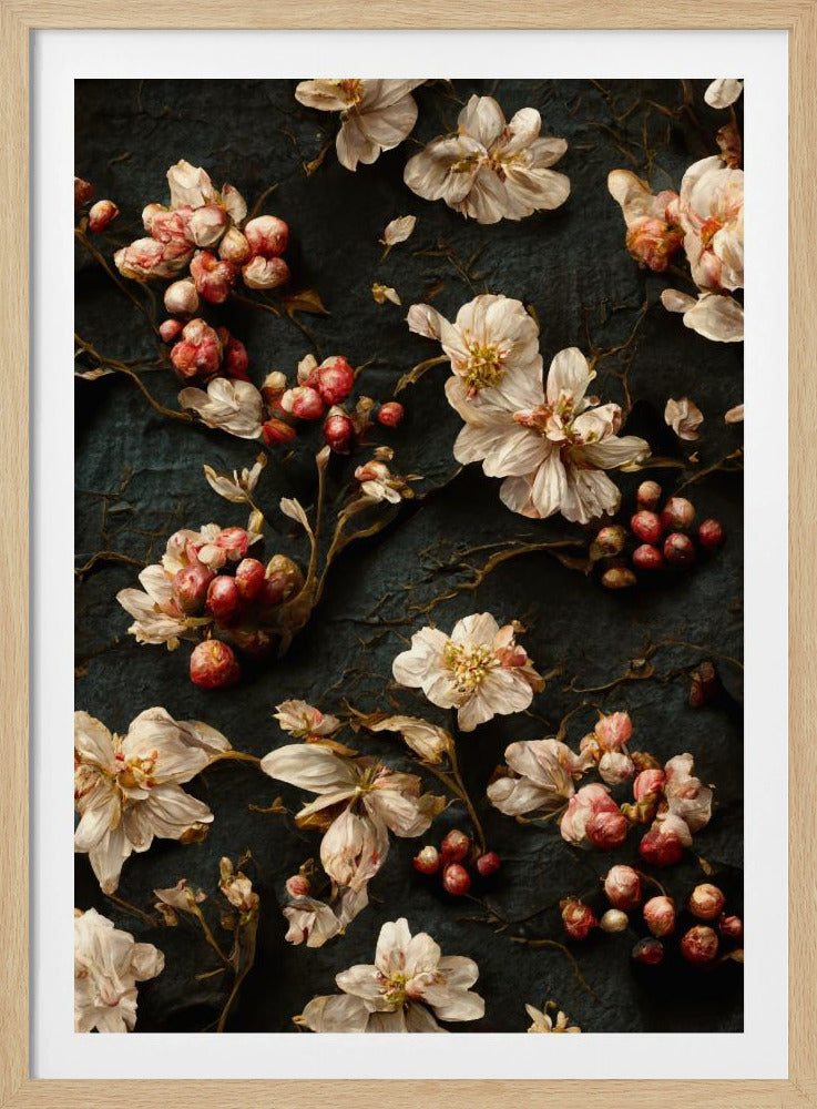 Blütenblätter und Beeren | Poster