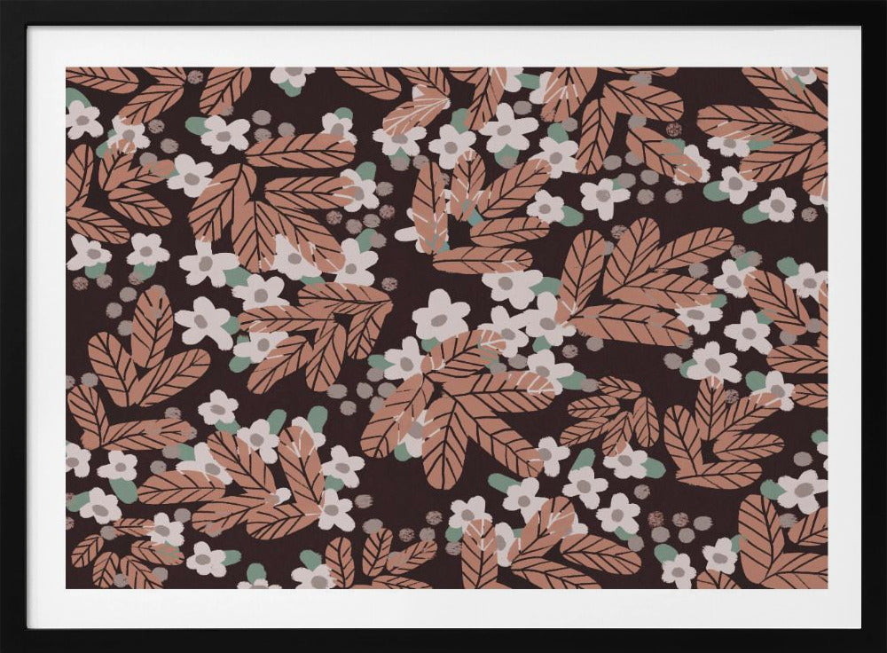 Herbstblütenmuster | Poster
