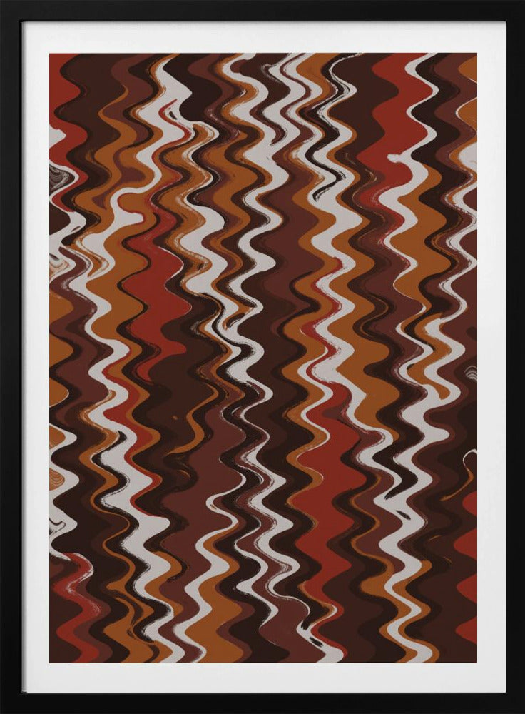 Purpurrote Wellenlandschaft | Poster