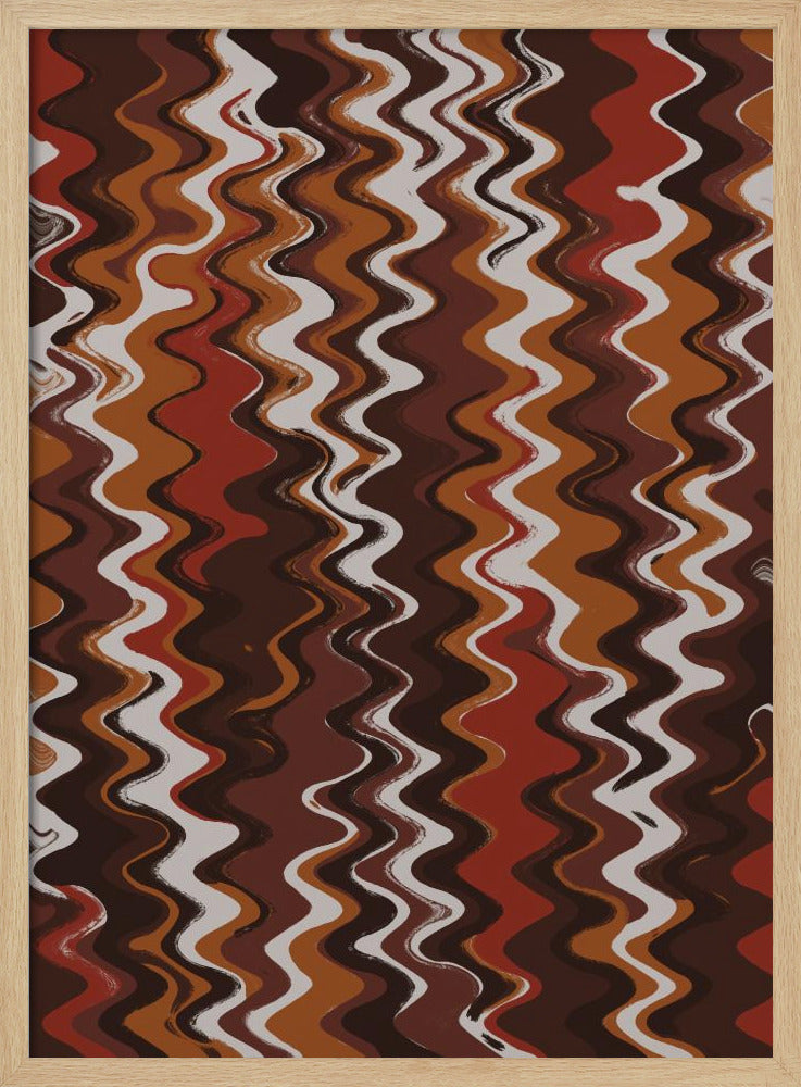 Purpurrote Wellenlandschaft | Poster