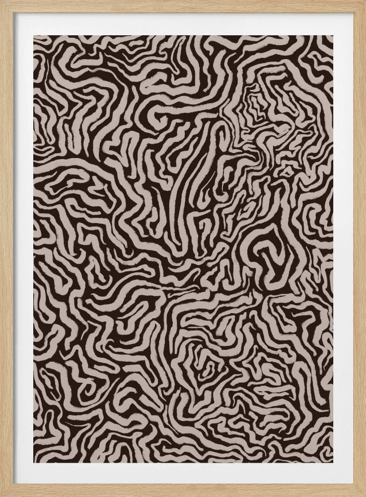 Abstrakte Labyrinthlinien | Poster