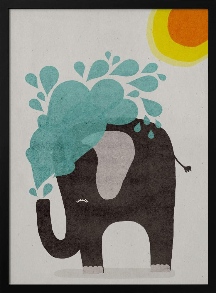 Elefantenplanschen | Poster