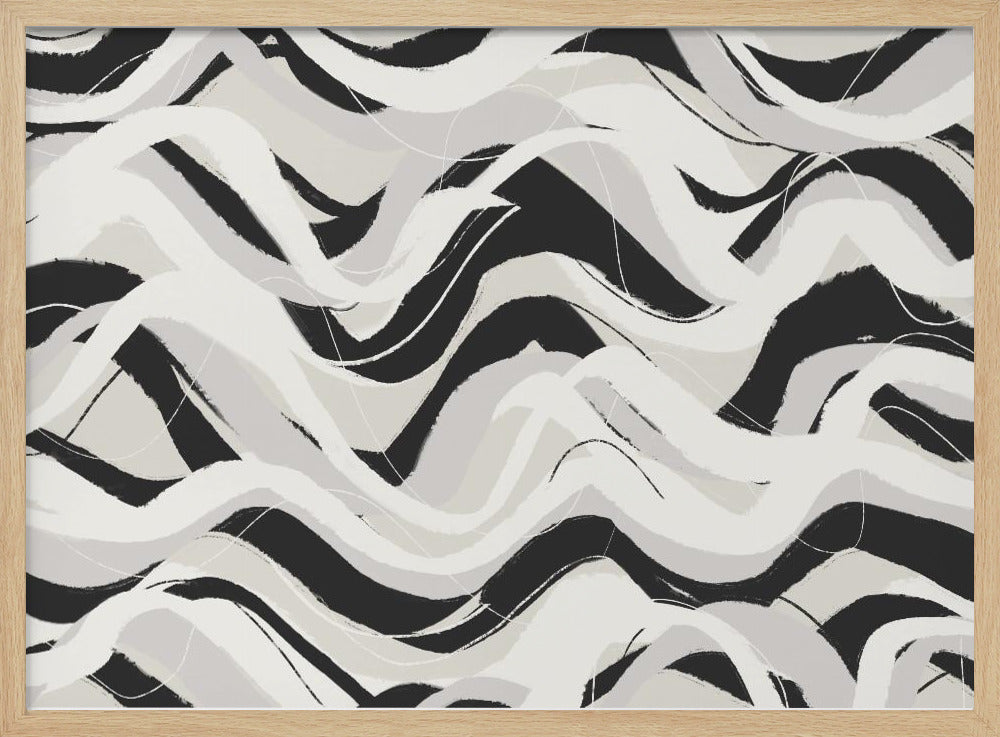 Monochrome Waves | Poster