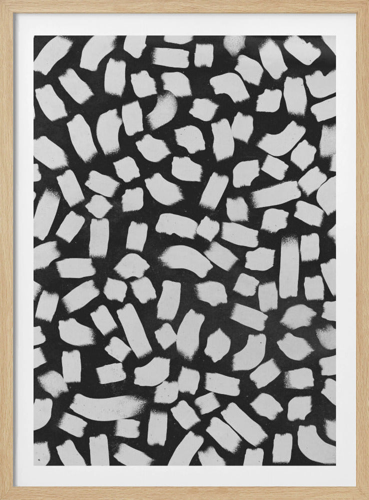 Monochrome Striche | Poster