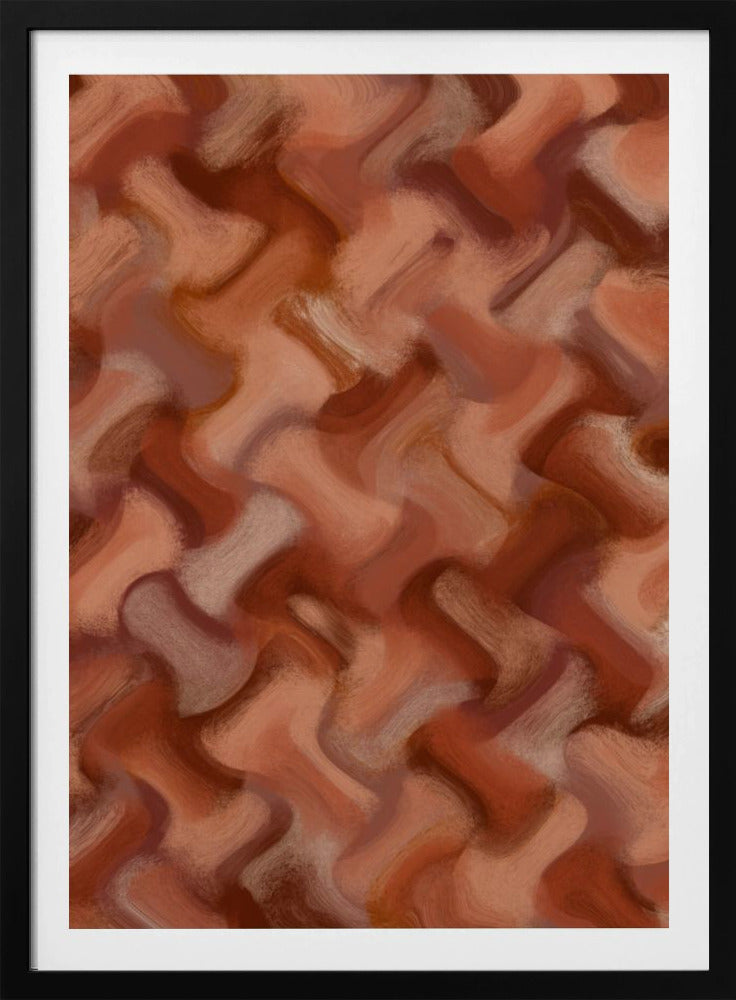 Terrakotta-Wellen | Poster
