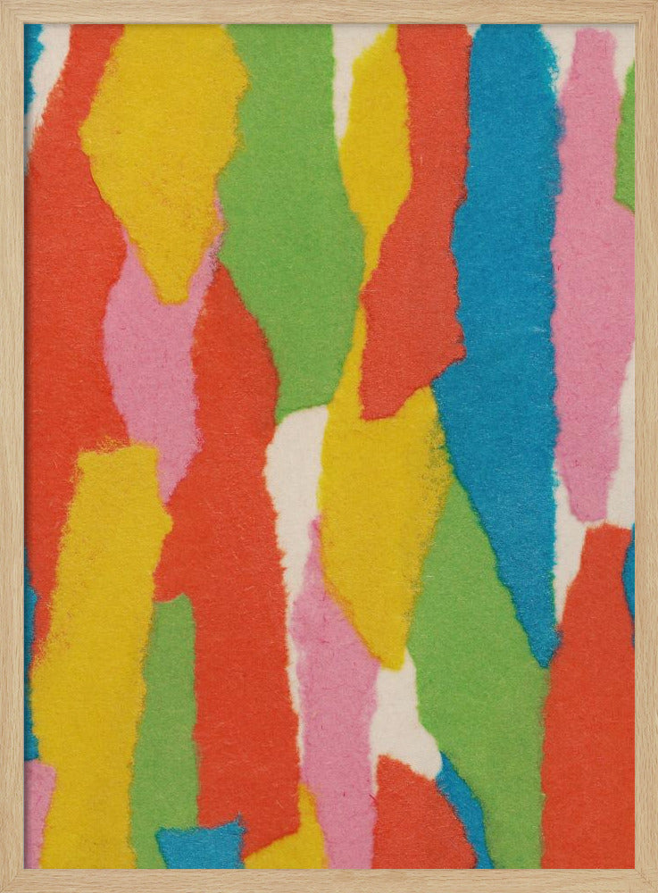 Bunte Papiercollage Nr. 1 | Poster