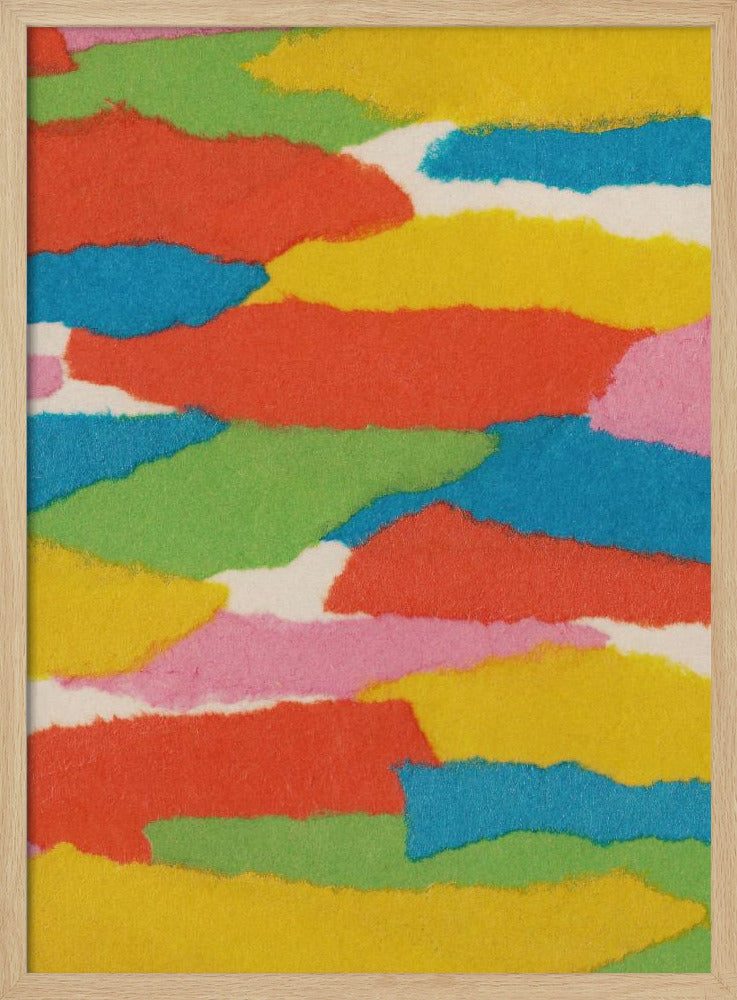 Bunte Papiercollage Nr. 2 | Poster