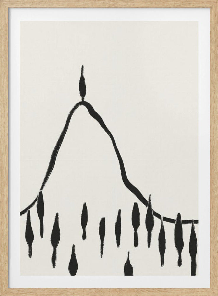 Minimale Linienlandschaft #2 | Poster