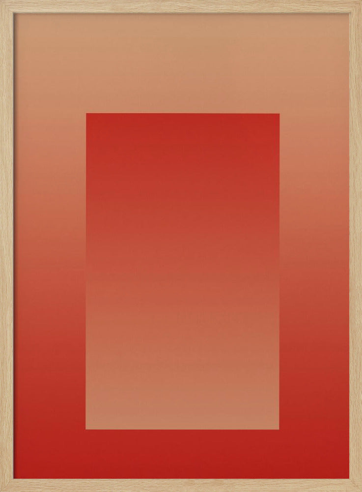 Rotes Farbverlaufsportal | Poster