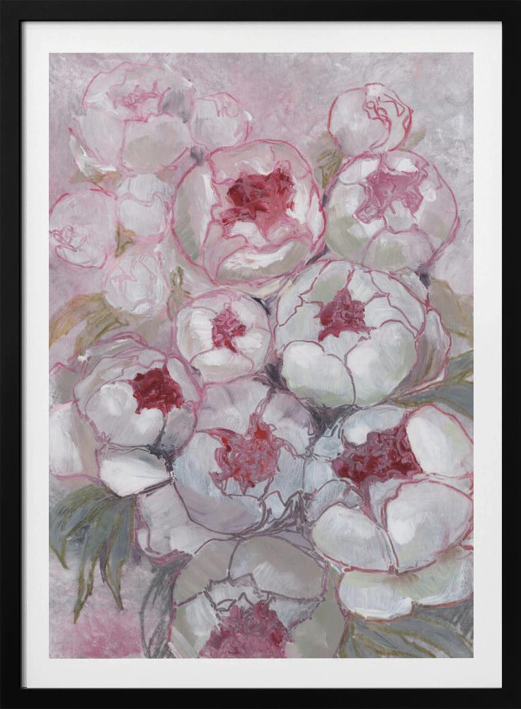 Nuria bouquet of peonies in pink | Poster