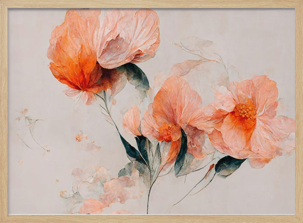 Zarte Blumenträume | Poster