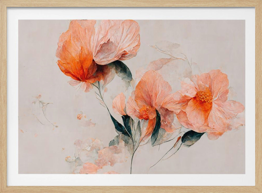 Zarte Blumenträume | Poster