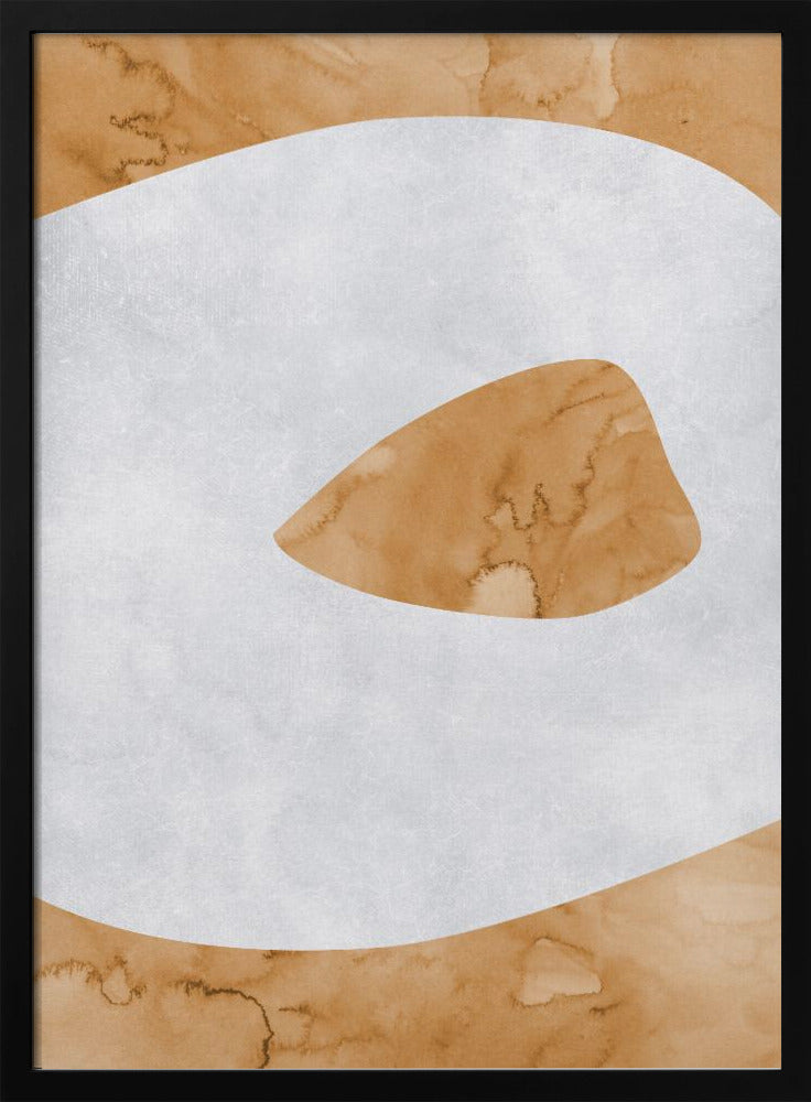 Abstrakte Ansicht des Kraters am See | Poster