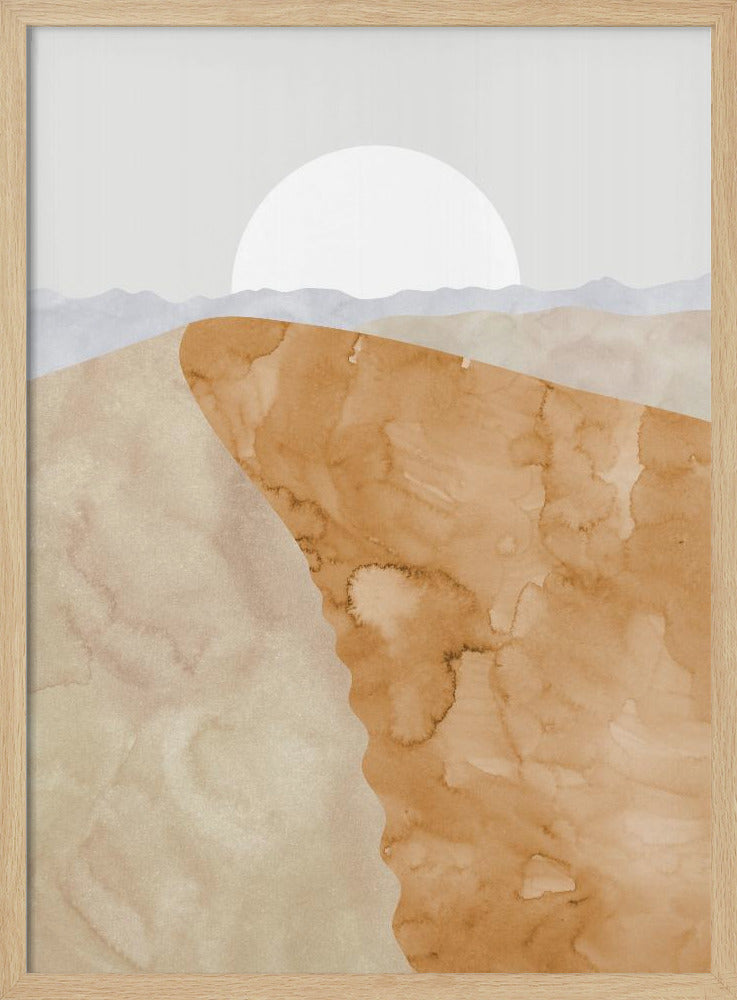 Sand dune and moon | Poster