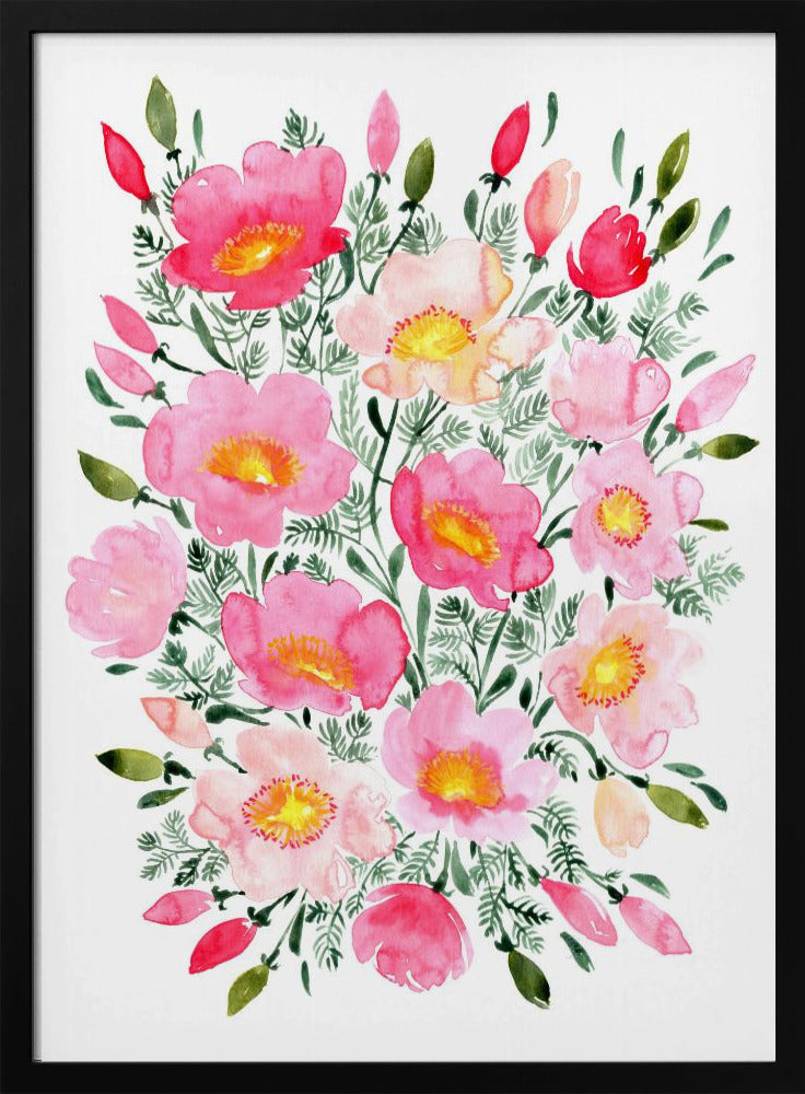 Winterlynn Blumenstrauß in Rosa | Poster