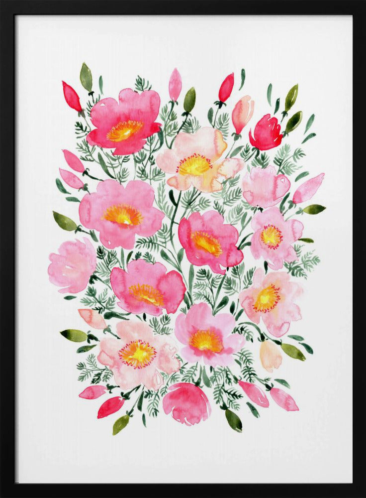 Winterlynn Blumenstrauß in Rosa | Poster