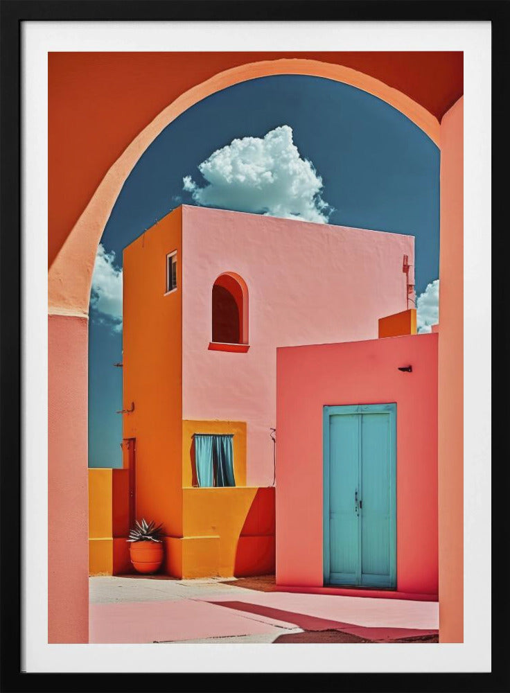 Lebendige Torbogenszene | Poster