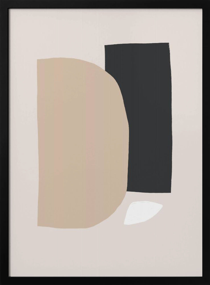Geometrische Formen in neutralen Tönen | Poster