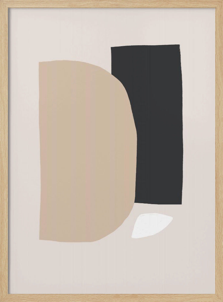 Geometrische Formen in neutralen Tönen | Poster
