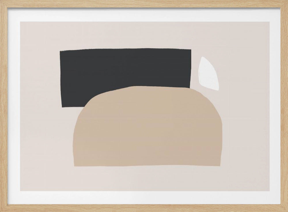 Geometrische Formen in neutralen Tönen | Poster